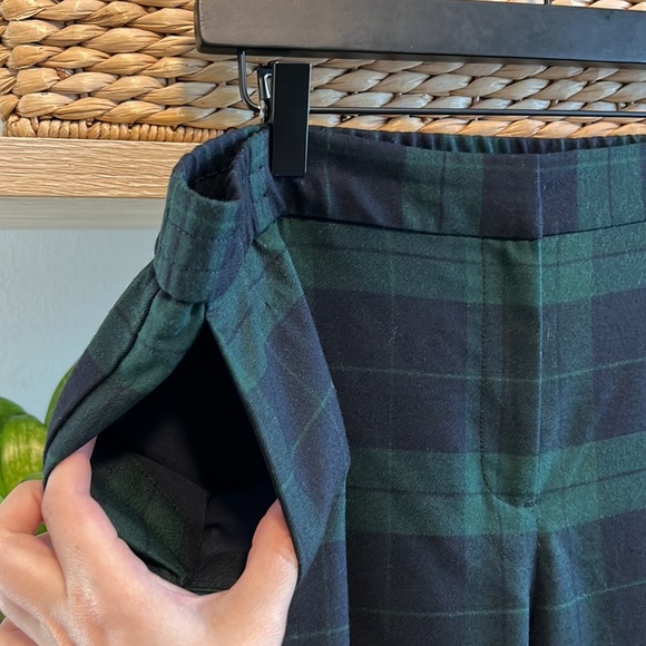 Talbots Plaid Wool Blend High Rise Pocket Dress Pant Trouser, 14P - Picture 4 of 9